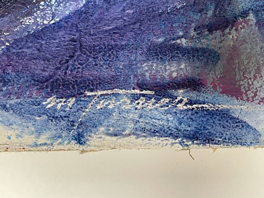 Max Turner Signed Original Nude Portrait Painting On Canvas 16 X 20 [Photo 10]