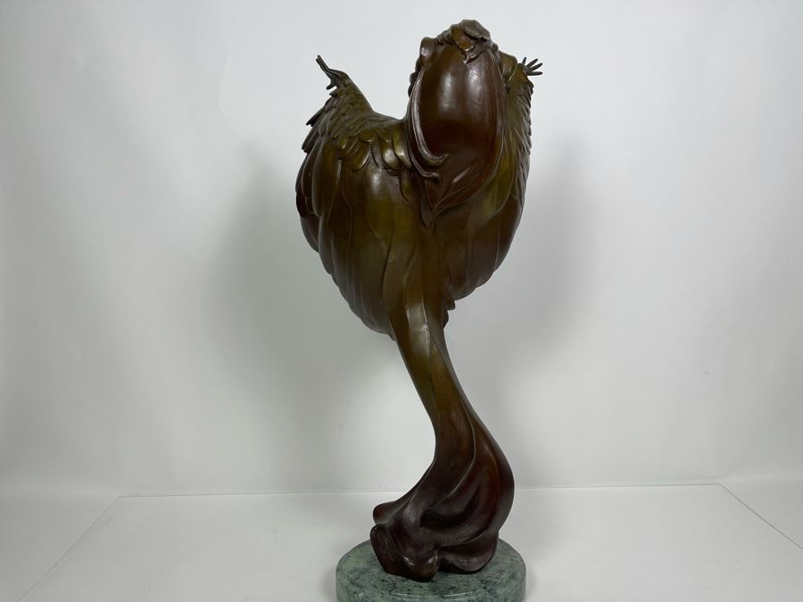 Max Turner Signed Bronze Sculpture On Marble Base 1989 Titled Cher 24'H X 11'W X 9'D 43lbs [Photo 19]