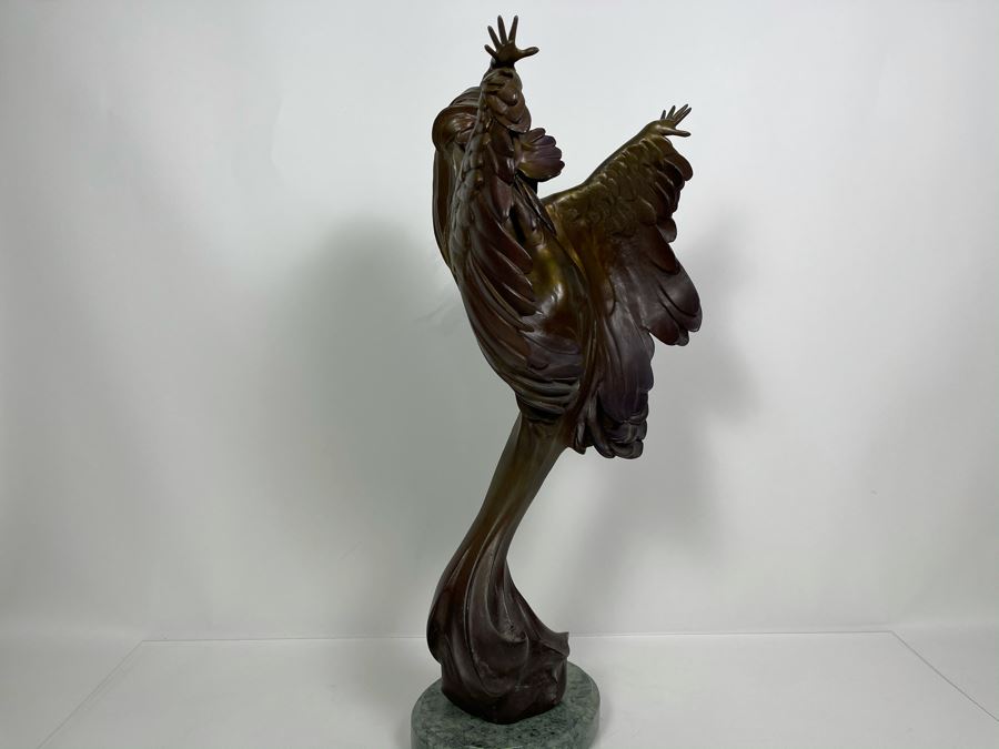 Max Turner Signed Bronze Sculpture On Marble Base 1989 Titled Cher 24'H X 11'W X 9'D 43lbs [Photo 13]