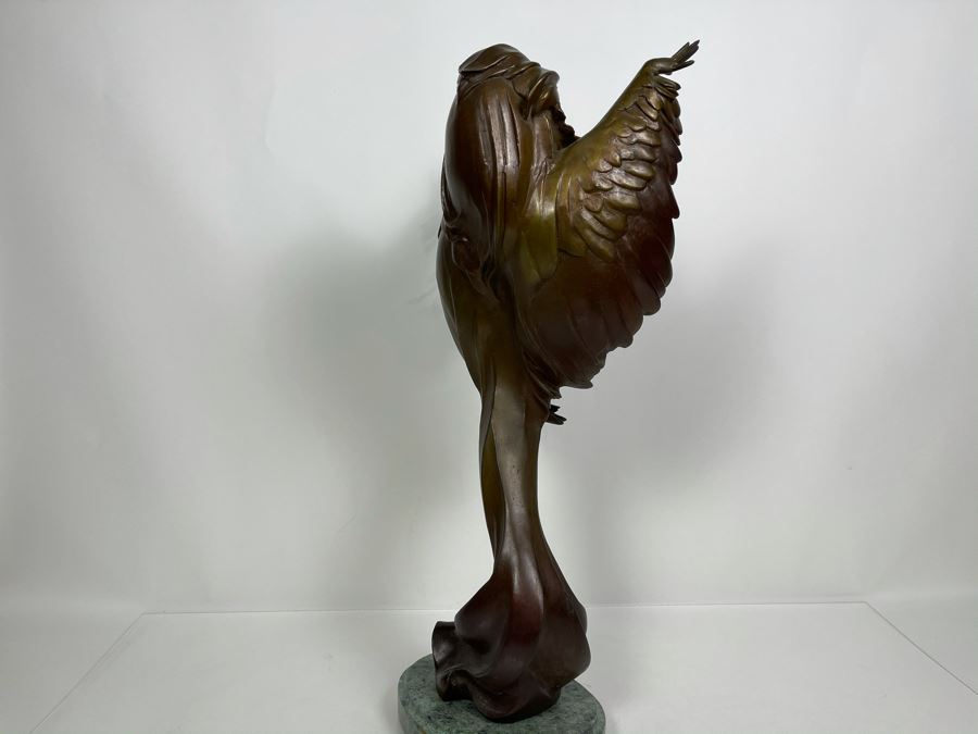 Max Turner Signed Bronze Sculpture On Marble Base 1989 Titled Cher 24'H X 11'W X 9'D 43lbs [Photo 15]