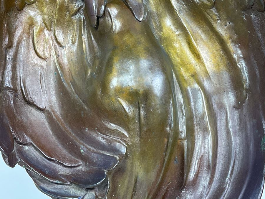 Max Turner Signed Bronze Sculpture On Marble Base 1989 Titled Cher 24'H X 11'W X 9'D 43lbs [Photo 11]