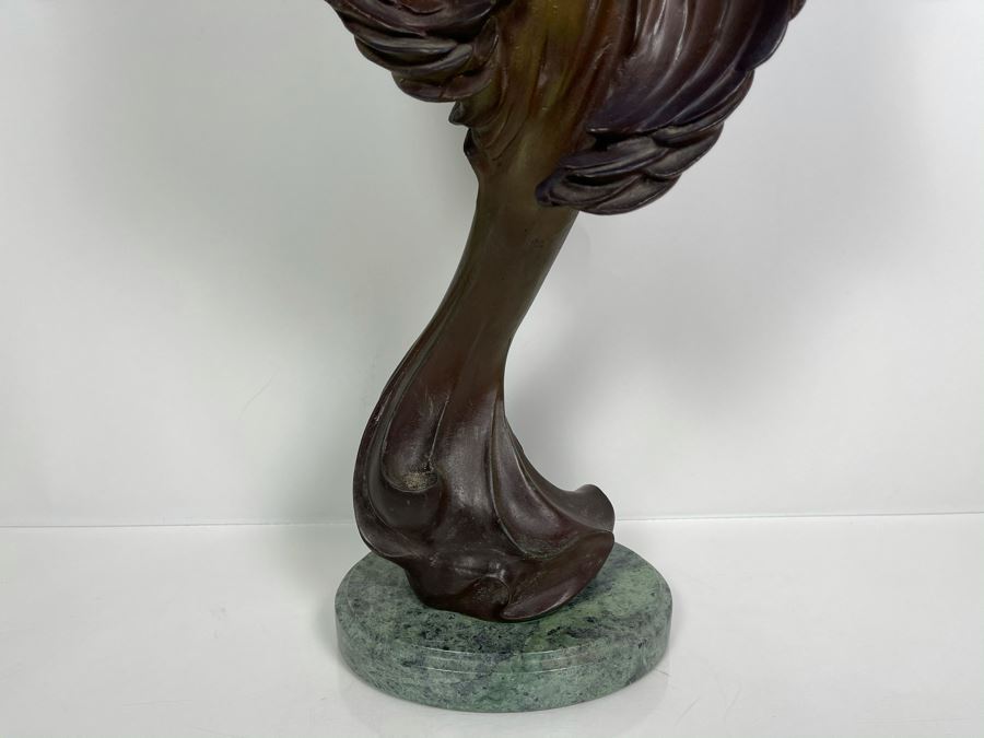 Max Turner Signed Bronze Sculpture On Marble Base 1989 Titled Cher 24'H X 11'W X 9'D 43lbs [Photo 12]