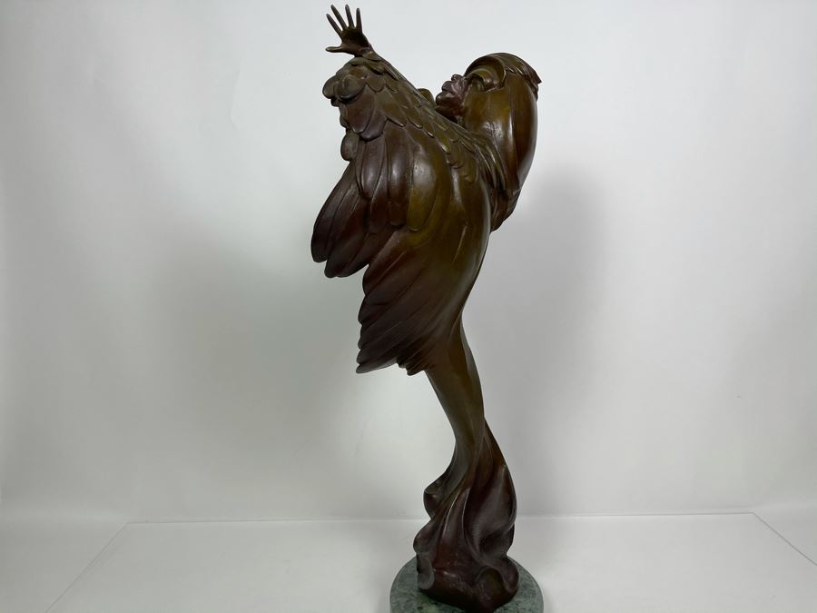 Max Turner Signed Bronze Sculpture On Marble Base 1989 Titled Cher 24'H X 11'W X 9'D 43lbs [Photo 20]