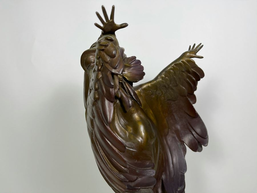Max Turner Signed Bronze Sculpture On Marble Base 1989 Titled Cher 24'H X 11'W X 9'D 43lbs [Photo 14]