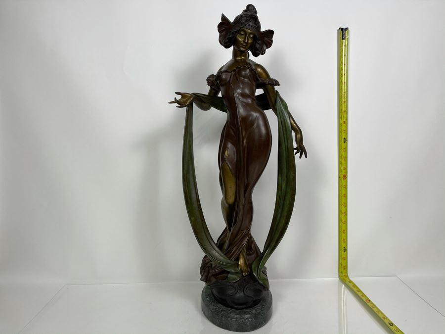 Max Turner Signed Bronze Sculpture On Marble Base 1989 27.5'H X 13'W X 9'D 45lbs [Photo 2]