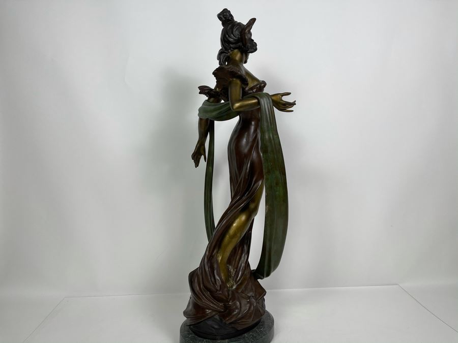 Max Turner Signed Bronze Sculpture On Marble Base 1989 27.5'H X 13'W X 9'D 45lbs [Photo 15]