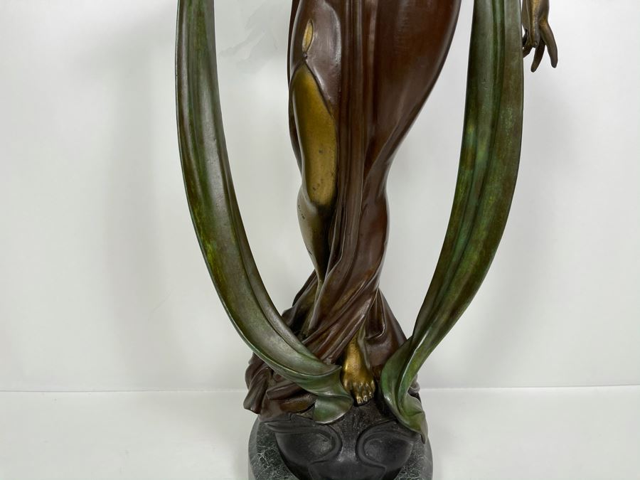 Max Turner Signed Bronze Sculpture On Marble Base 1989 27.5'H X 13'W X 9'D 45lbs [Photo 10]