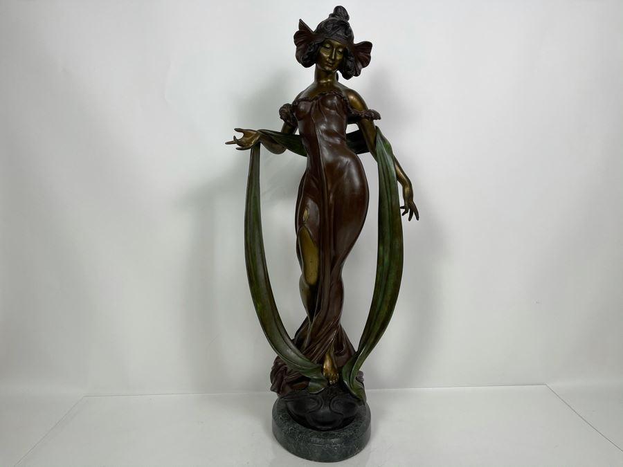 Max Turner Signed Bronze Sculpture On Marble Base 1989 27.5'H X 13'W X 9'D 45lbs [Photo 4]