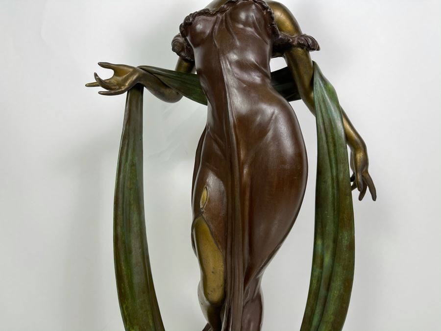 Max Turner Signed Bronze Sculpture On Marble Base 1989 27.5'H X 13'W X 9'D 45lbs [Photo 9]