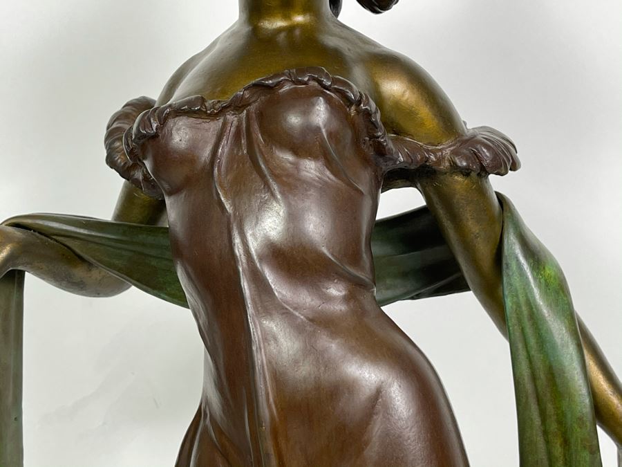 Max Turner Signed Bronze Sculpture On Marble Base 1989 27.5'H X 13'W X 9'D 45lbs [Photo 8]