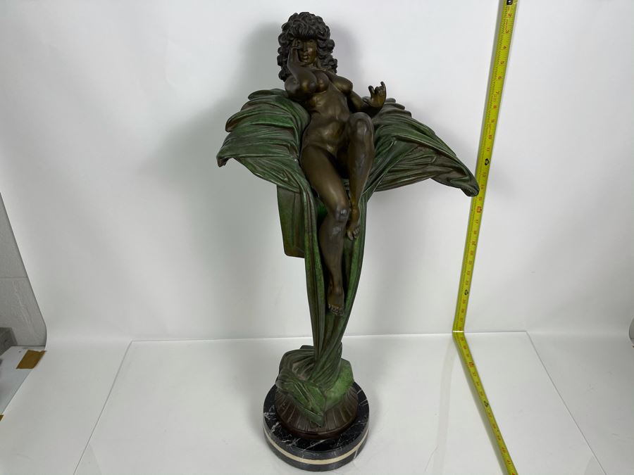 Max Turner Unsigned Art Deco Bronze Sculpture On Marble Base 28'H X 16'W X 13'D (Heavy - Will Weigh) [Photo 5]
