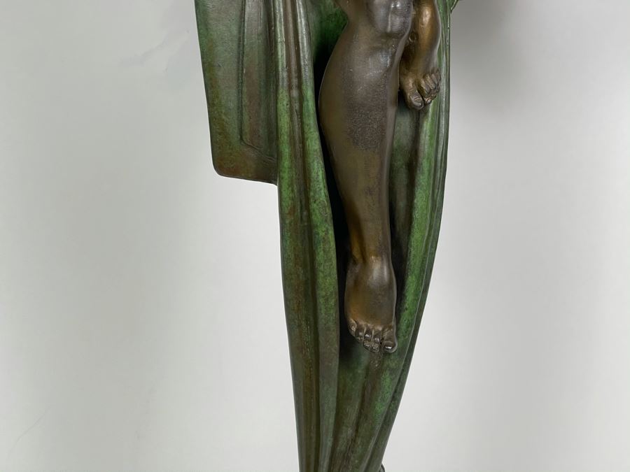 Max Turner Unsigned Art Deco Bronze Sculpture On Marble Base 28'H X 16'W X 13'D (Heavy - Will Weigh) [Photo 13]