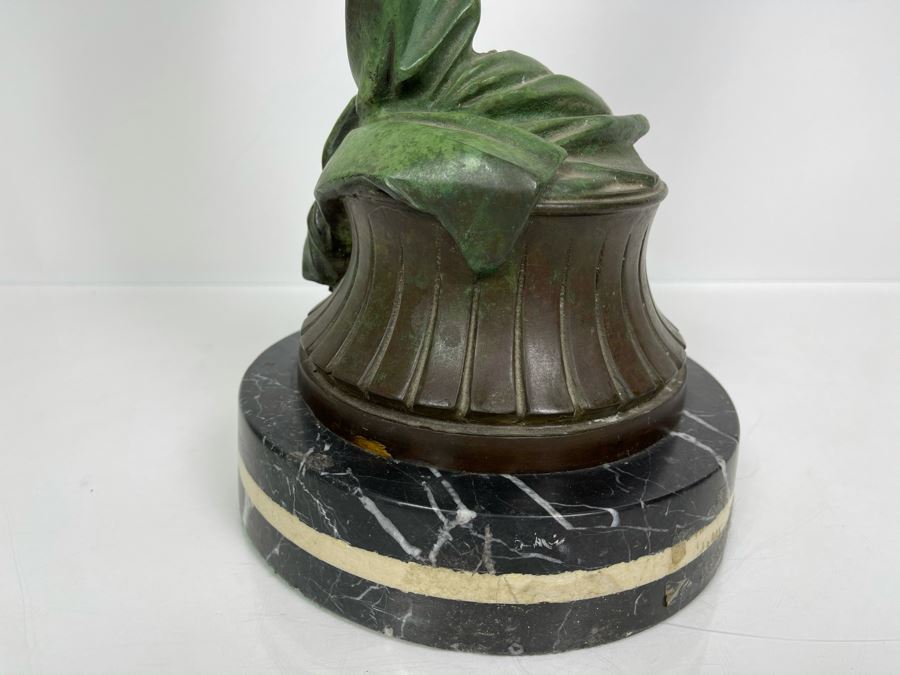 Max Turner Unsigned Art Deco Bronze Sculpture On Marble Base 28'H X 16'W X 13'D (Heavy - Will Weigh) [Photo 23]