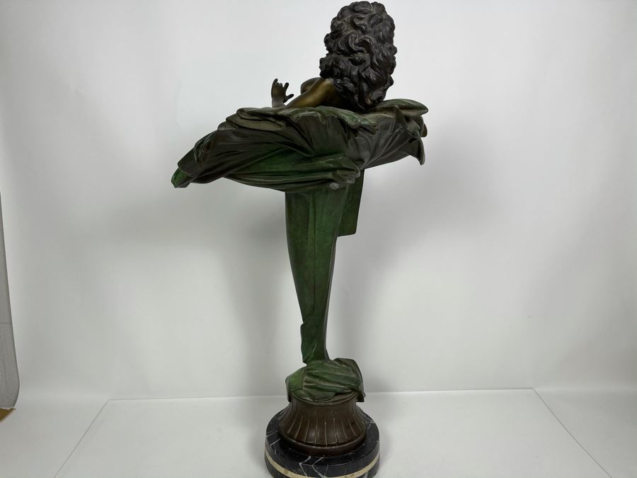 Max Turner Unsigned Art Deco Bronze Sculpture On Marble Base 28'H X 16'W X 13'D (Heavy - Will Weigh) [Photo 17]