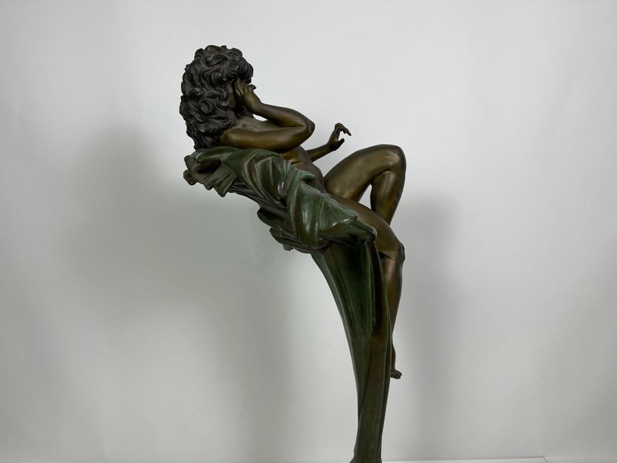 Max Turner Unsigned Art Deco Bronze Sculpture On Marble Base 28'H X 16'W X 13'D (Heavy - Will Weigh) [Photo 15]