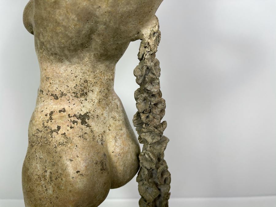 Max Turner Signed Bronze Nude Female Masterpiece Sculpture With Antique Shabby Chic Patina 25'H X 12'W X 7'D 37lbs [Photo 30]