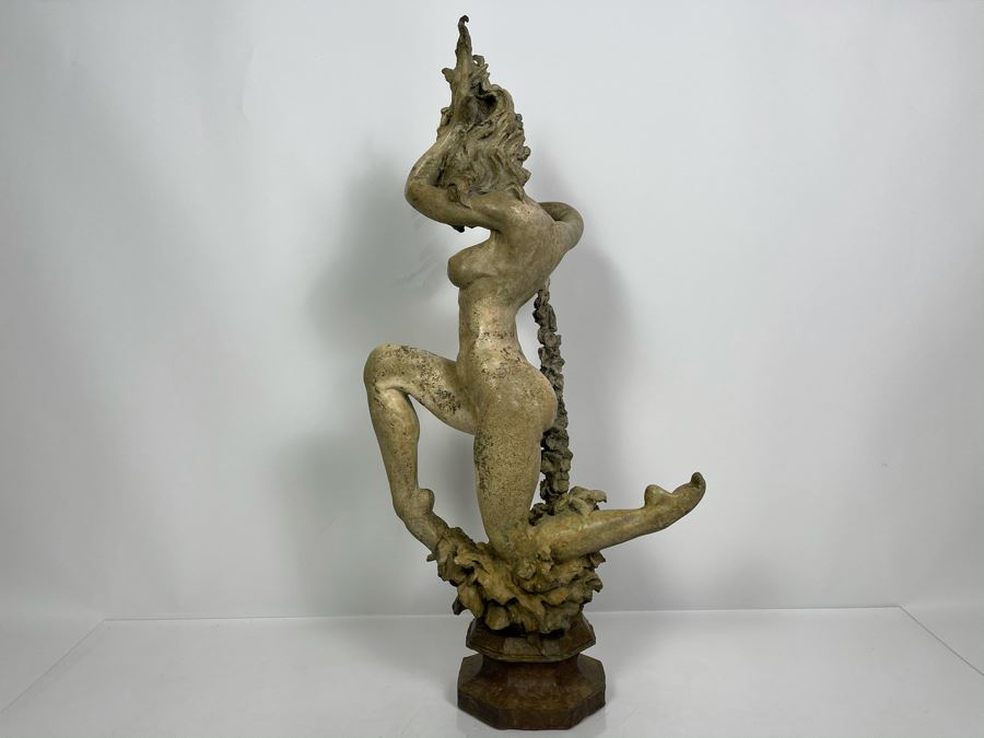 Max Turner Signed Bronze Nude Female Masterpiece Sculpture 