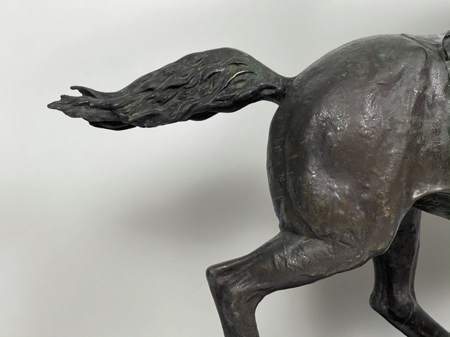 Signed Max Turner Bronze Sculpture On Marble Base Titled 'Paul Revere' After Cyrus Edwin Dallin 21W X 8D X 20H 73lbs [Photo 9]