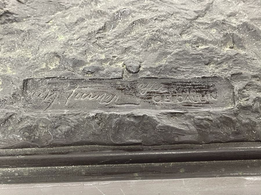 Signed Max Turner Bronze Sculpture On Marble Base Titled 'Paul Revere' After Cyrus Edwin Dallin 21W X 8D X 20H 73lbs [Photo 27]