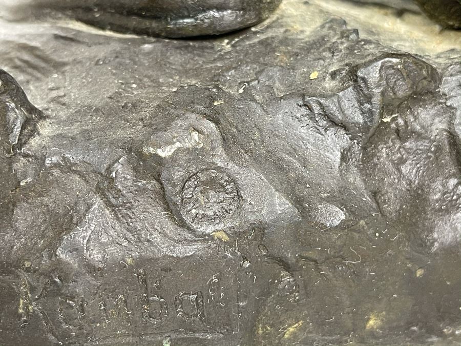 Signed Max Turner After Carl Kauba Bronze Sculpture Of Native American Indian Warrior 26H X 14W X 10D 53lbs [Photo 43]