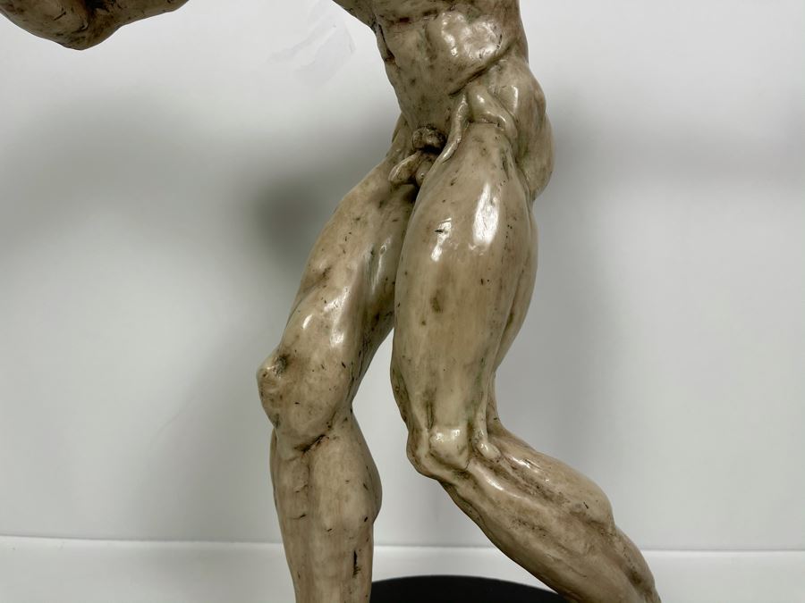 Max Turner Unsigned One Of A Kind Resin Sculpture Of Adam's Expulsion From The Garden Of Eden 19'H X 16'W X 11'D [Photo 13]