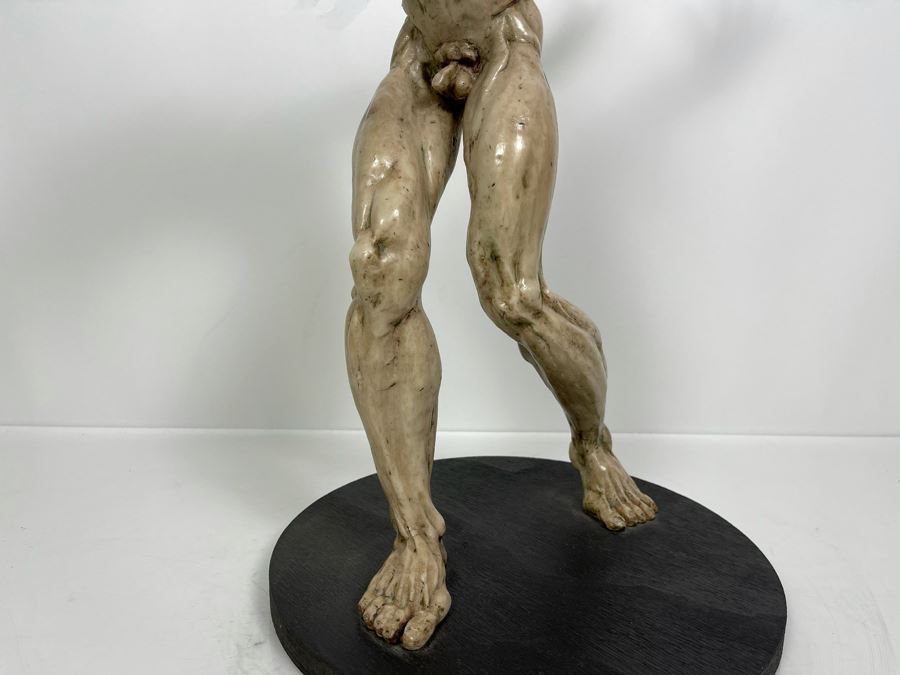 Max Turner Unsigned One Of A Kind Resin Sculpture Of Adam's Expulsion From The Garden Of Eden 19'H X 16'W X 11'D [Photo 15]