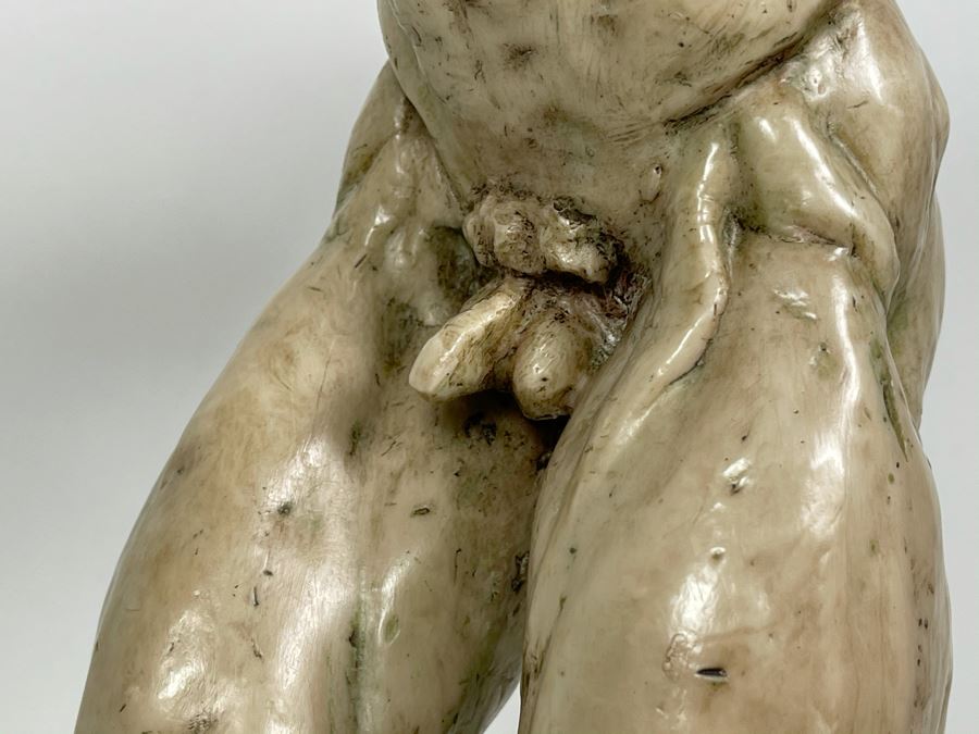 Max Turner Unsigned One Of A Kind Resin Sculpture Of Adam's Expulsion From The Garden Of Eden 19'H X 16'W X 11'D [Photo 36]