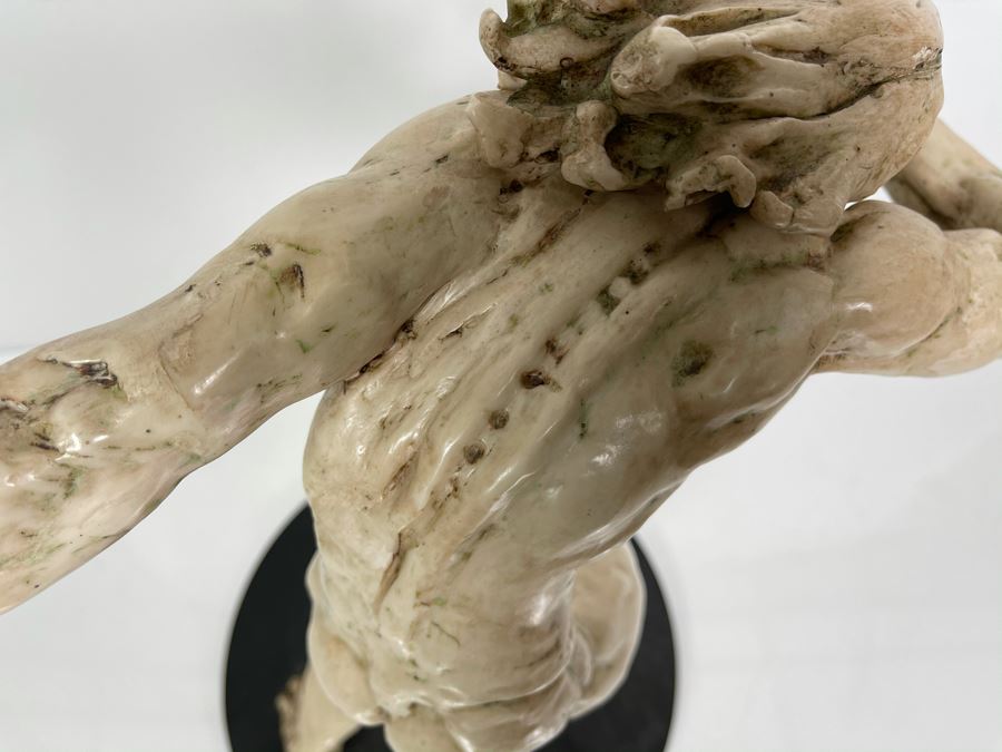 Max Turner Unsigned One Of A Kind Resin Sculpture Of Adam's Expulsion From The Garden Of Eden 19'H X 16'W X 11'D [Photo 37]