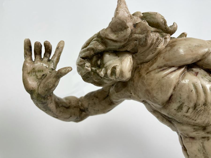 Max Turner Unsigned One Of A Kind Resin Sculpture Of Adam's Expulsion From The Garden Of Eden 19'H X 16'W X 11'D [Photo 34]