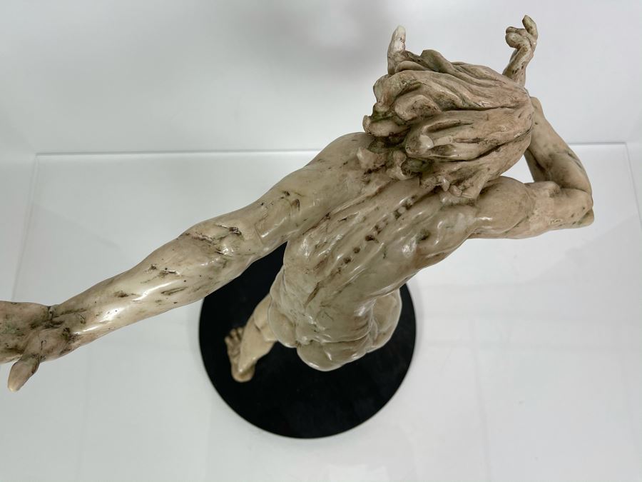 Max Turner Unsigned One Of A Kind Resin Sculpture Of Adam's Expulsion From The Garden Of Eden 19'H X 16'W X 11'D [Photo 4]
