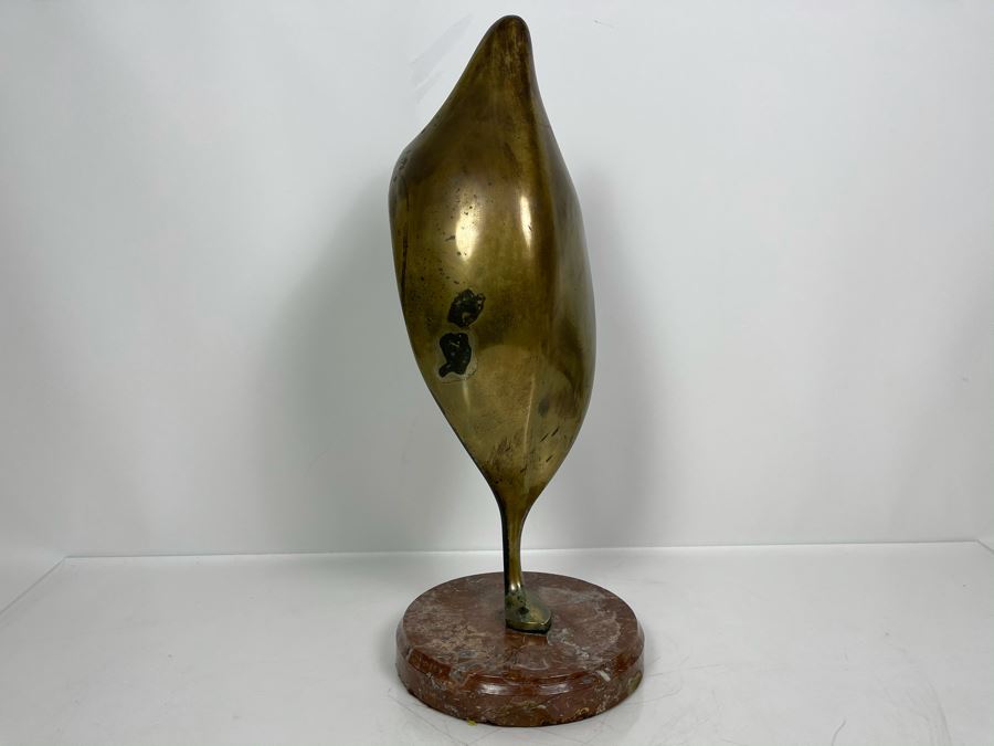 Max Turner Unsigned Modernist Bronze Sculpture On Marble Base 19'H X 7'W X 7'D 13lbs [Photo 11]