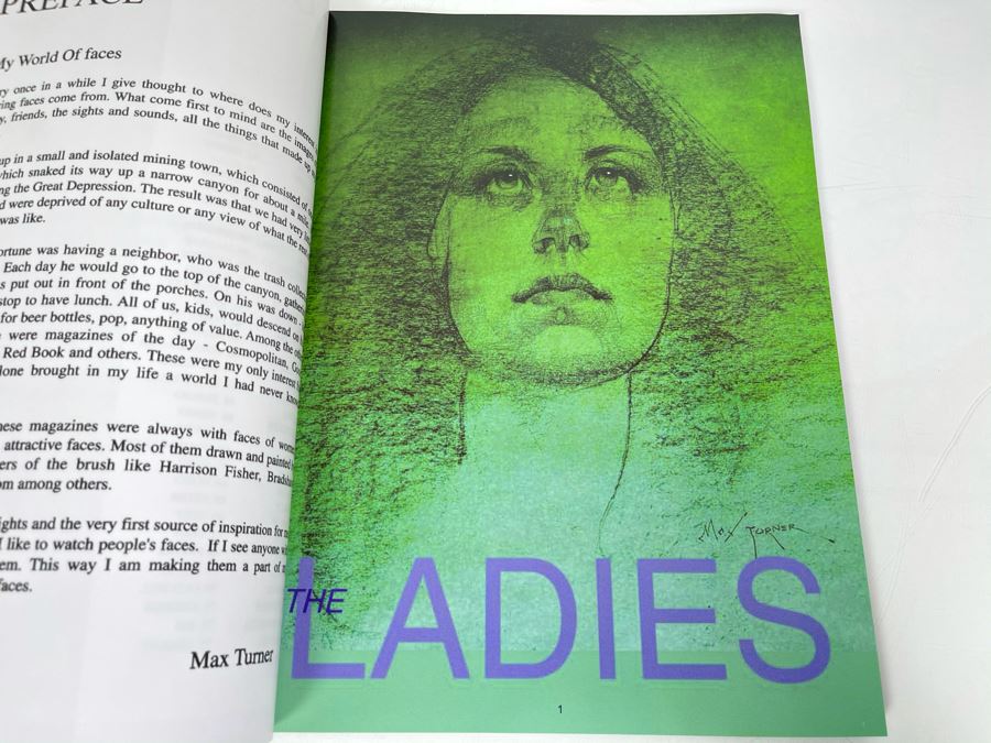 Max Turner Book Titled 'Faces 2' The Paintings And Drawings Of Max Turner [Photo 6]