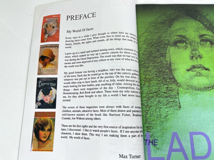 Max Turner Book Titled 'Faces 2' The Paintings And Drawings Of Max Turner [Photo 5]