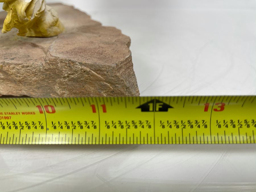 Max Turner One Of A Kind Sculpture After Prince Valiant Comic Strip On Slate Base (Prince Valiant Riding Horse) 24'H X 19'W X 12'D 20lbs (One Of His Last Works) [Photo 31]