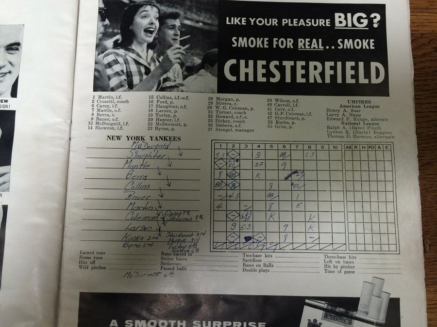 1956 World Series Program New York Yankees vs Brooklyn Dodgers [Photo 8]