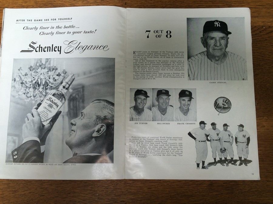 1956 World Series Program New York Yankees vs Brooklyn Dodgers [Photo 5]