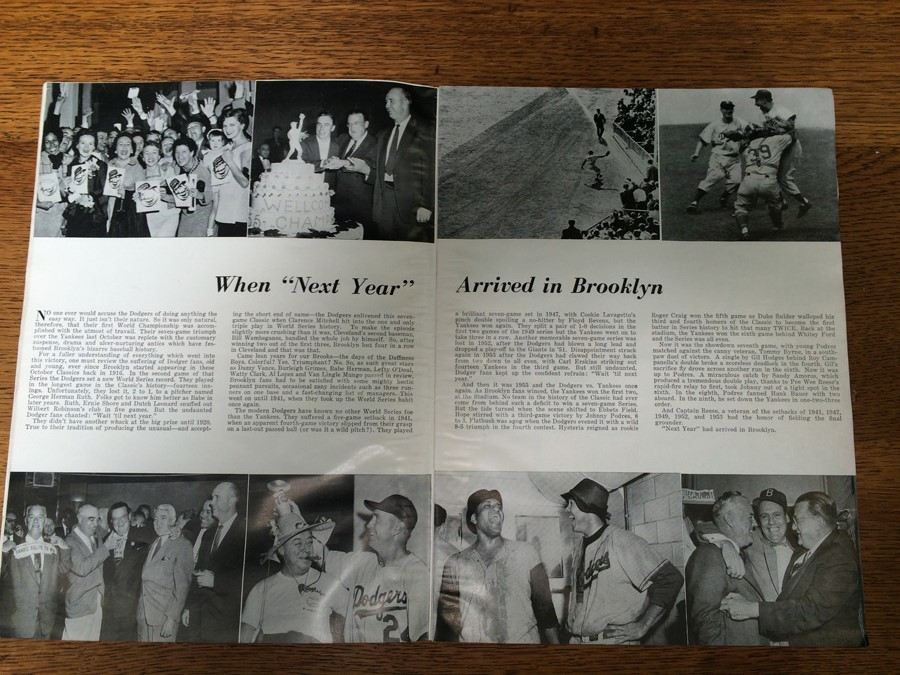 1956 World Series Program New York Yankees vs Brooklyn Dodgers [Photo 4]