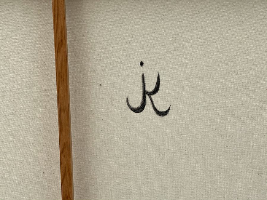 Original Jean Klafs Abstract Expressionist Painting On Canvas 36 X 42 [Photo 10]