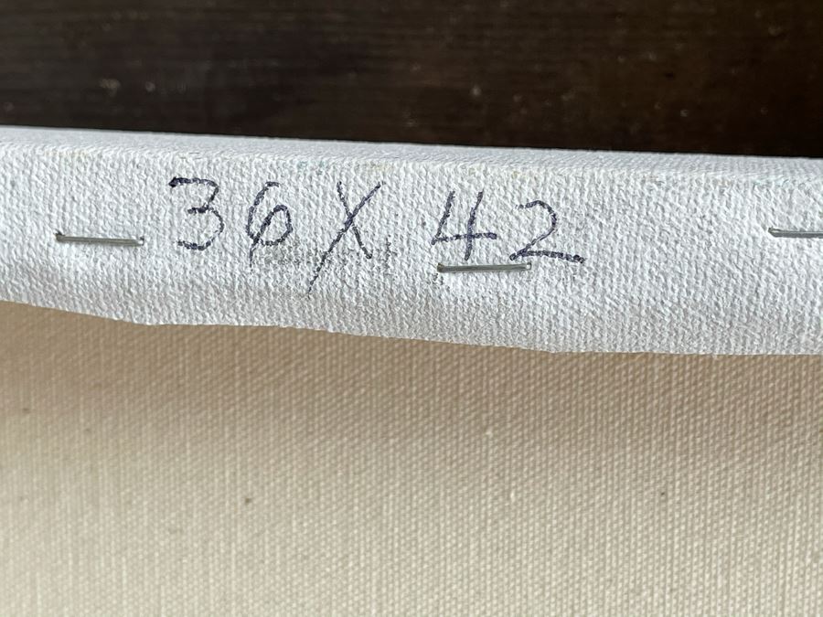 Original Jean Klafs Abstract Expressionist Painting On Canvas 36 X 42 [Photo 11]