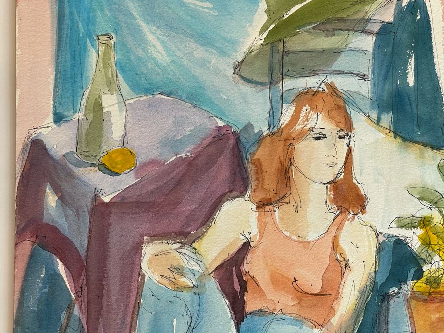 Original Jean Klafs Watercolor Painting On Paper 12 X 18 [Photo 10]