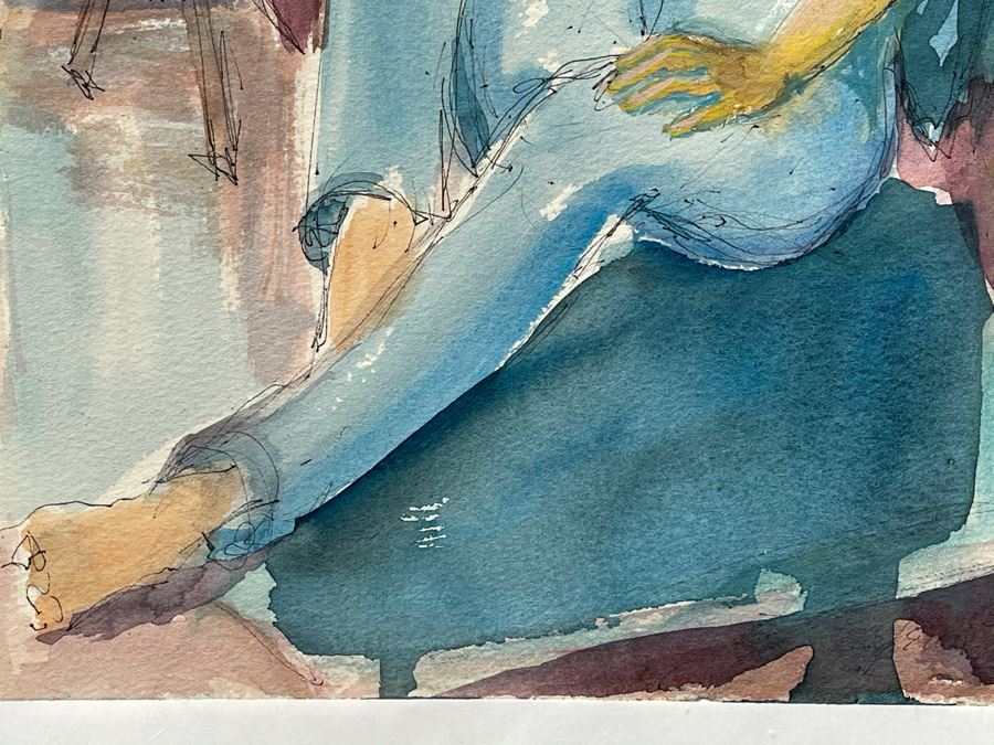 Original Jean Klafs Watercolor Painting On Paper 12 X 18 [Photo 6]