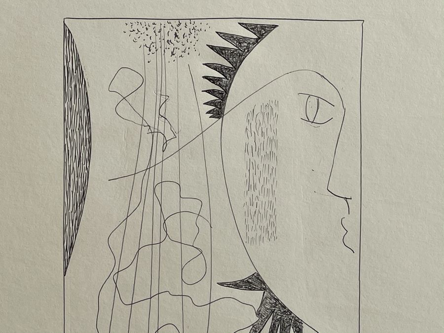 Original Jean Klafs Ink Line Drawing On Paper 1976 11 X 14 [Photo 4]