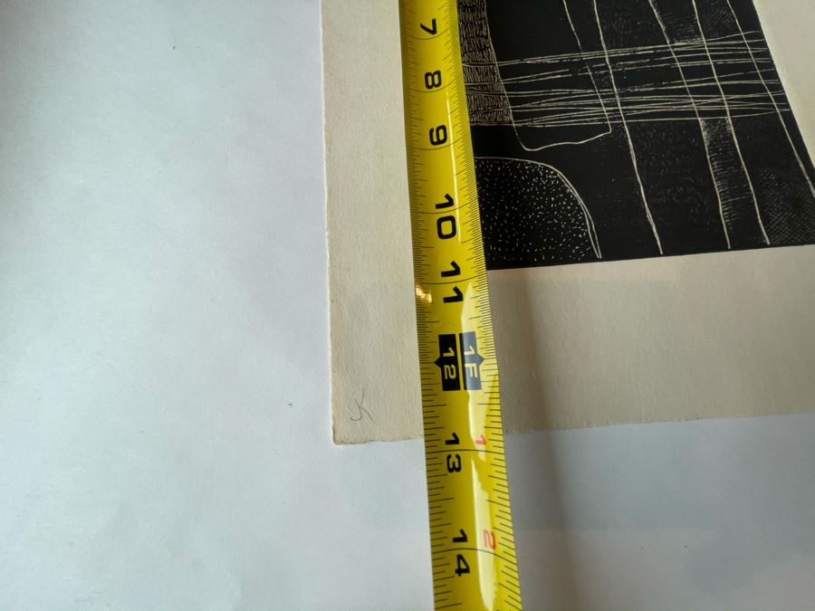 Original Jean Klafs Abstract Expressionist Monotype On Paper 10 X 13 [Photo 8]