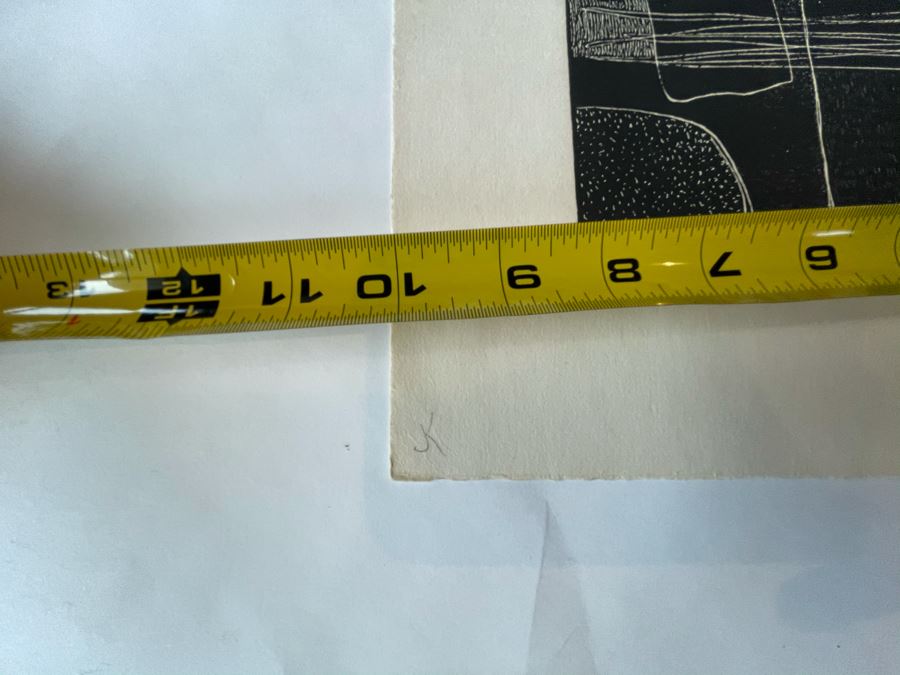 Original Jean Klafs Abstract Expressionist Monotype On Paper 10 X 13 [Photo 7]