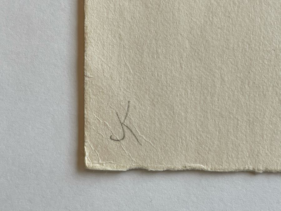 Original Jean Klafs Abstract Expressionist Monotype On Paper 10 X 13 [Photo 6]