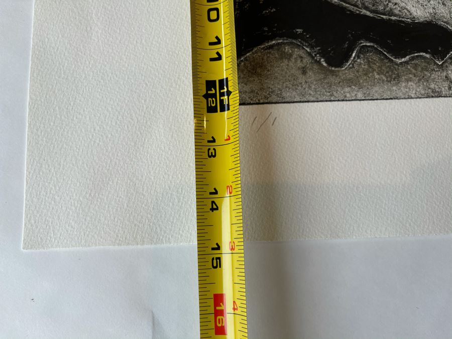 Original Jean Klafs Abstract Expressionist Monotype On Paper 20 X 15 [Photo 11]