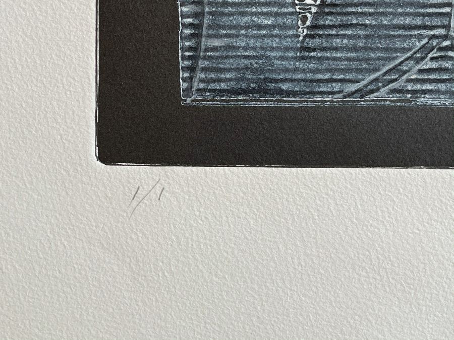 Original Jean Klafs Abstract Expressionist Monotype On Paper 14 X 20 [Photo 9]