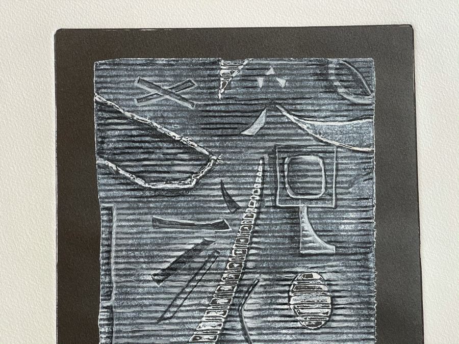 Original Jean Klafs Abstract Expressionist Monotype On Paper 14 X 20 [Photo 4]