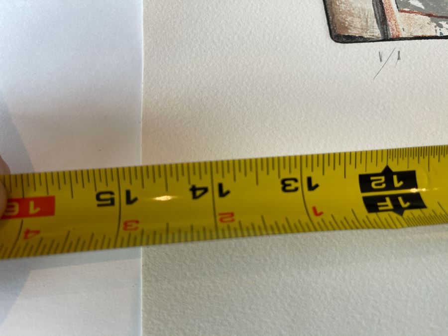 Original Jean Klafs Abstract Expressionist Monotype On Paper 15 X 20 [Photo 7]