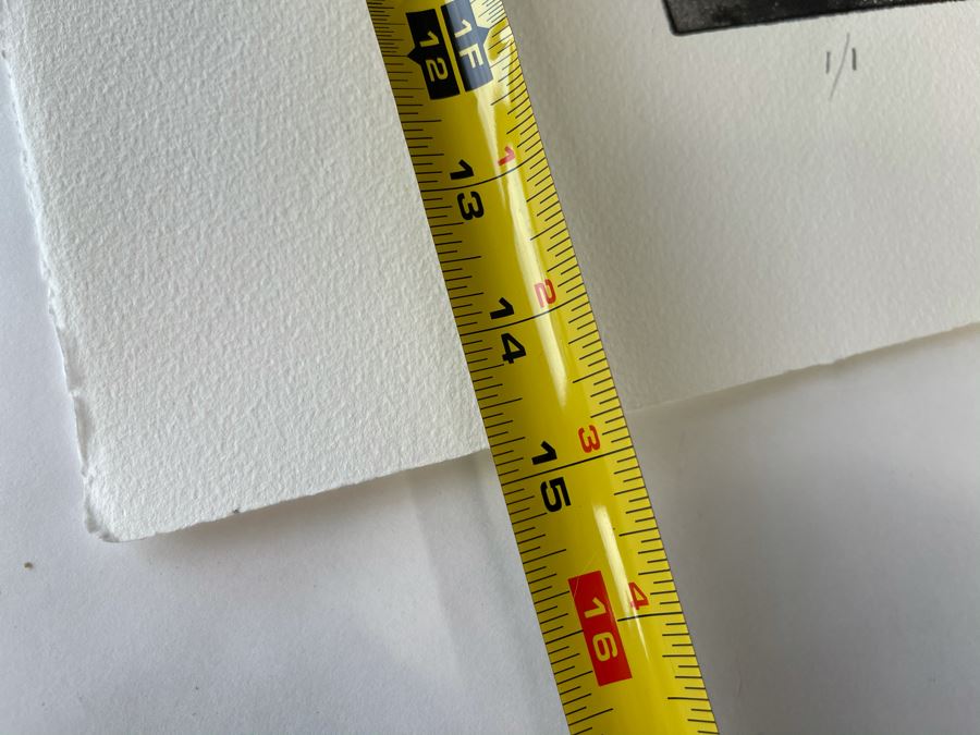 Original Jean Klafs Abstract Expressionist Monotype On Paper 22 X 15 [Photo 10]